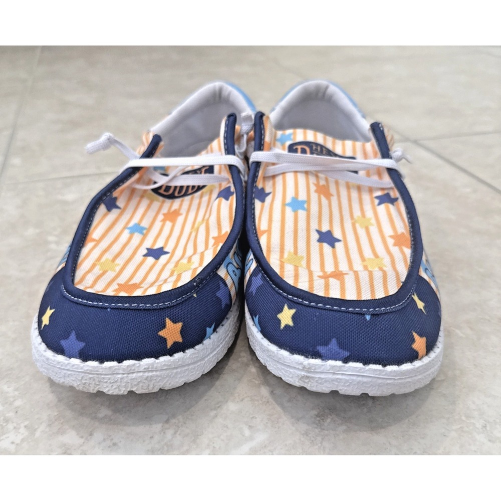 Bluey Hey DUDE Shoes Sz EU 43 / US 11 Comfort Lightweight Colorful Fun Cartoon - Picture 2 of 8